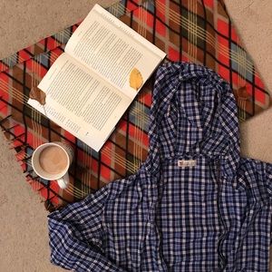 Zara Man Small Zip-Up Flannel Shirt/Hoodie